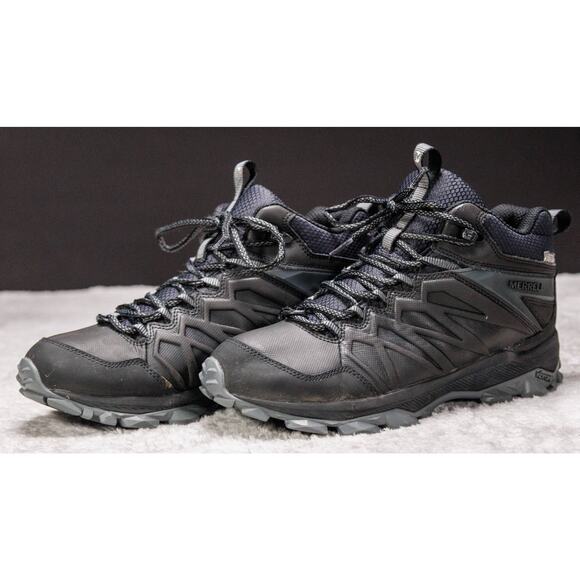 Merrell Thermo Freeze Black Waterproof Insulated Hiking Boots Mens Size 8 J42609 - Picture 14 of 16
